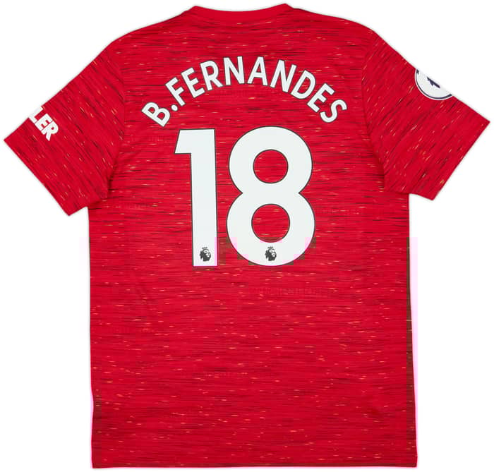 2020-21 Manchester United Home Shirt B.Fernandes #18 - 10/10 - (L)