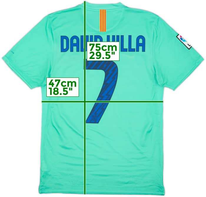 2010-11 Barcelona Away Shirt David Villa #7 - 8/10 - (S)