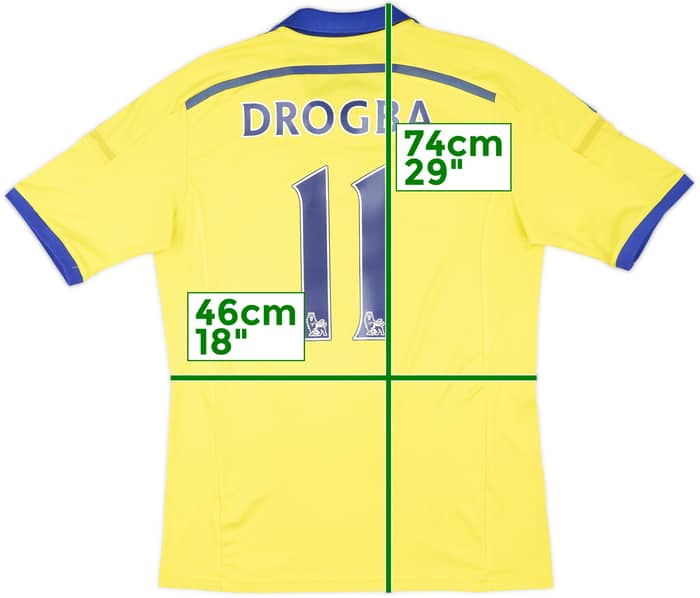 2014-15 Chelsea Away Shirt Drogba #11 - 6/10 - (M)