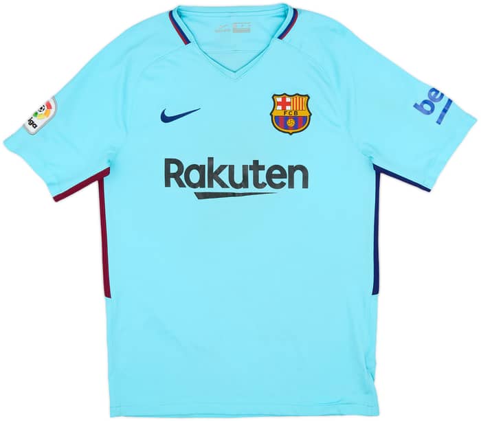 2017-18 Barcelona Away Shirt Suarez #9 - 8/10 - (M)