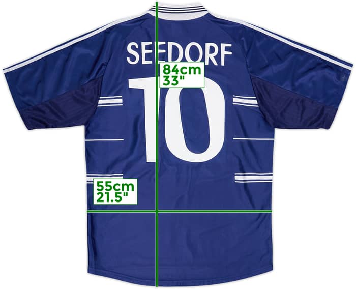 1998-99 Real Madrid Away Shirt Seedorf #10 - 10/10 - (M)