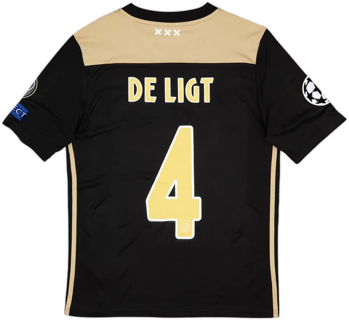 2018-19 Ajax Away Shirt De Ligt #4 - 6/10 - (XL.Boys)