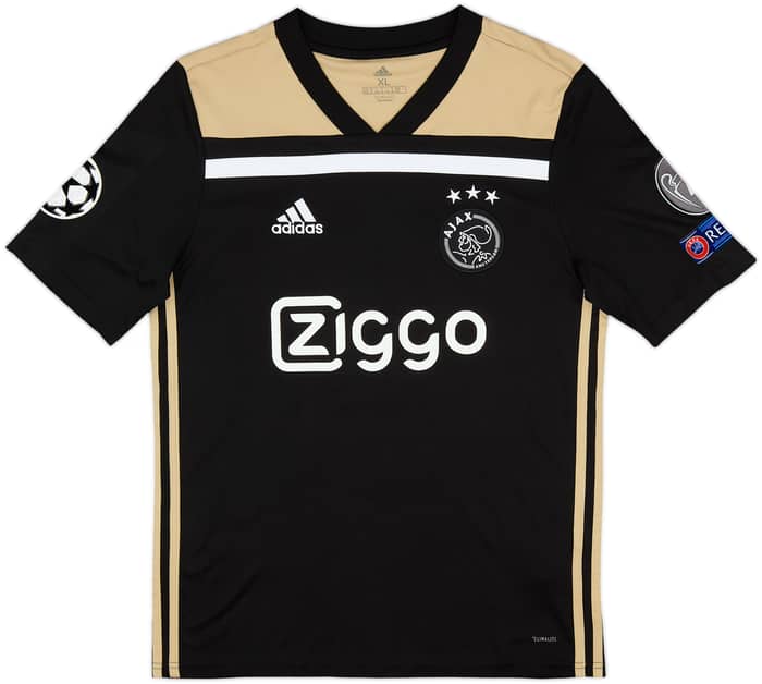 2018-19 Ajax Away Shirt De Ligt #4 - 6/10 - (XL.Boys)