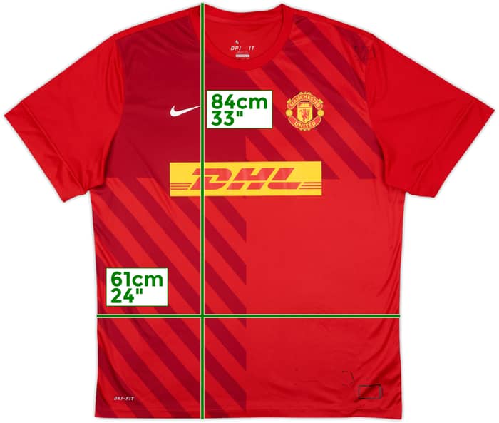 2012-13 Manchester United Nike Training Shirt - 6/10 - (XXL)