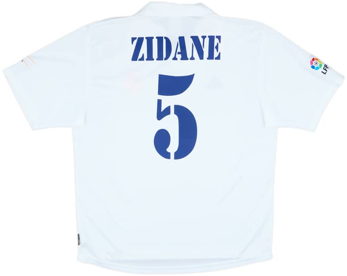 2002-03 Real Madrid Centenary Home Shirt Zidane #5 - 5/10 - (L)