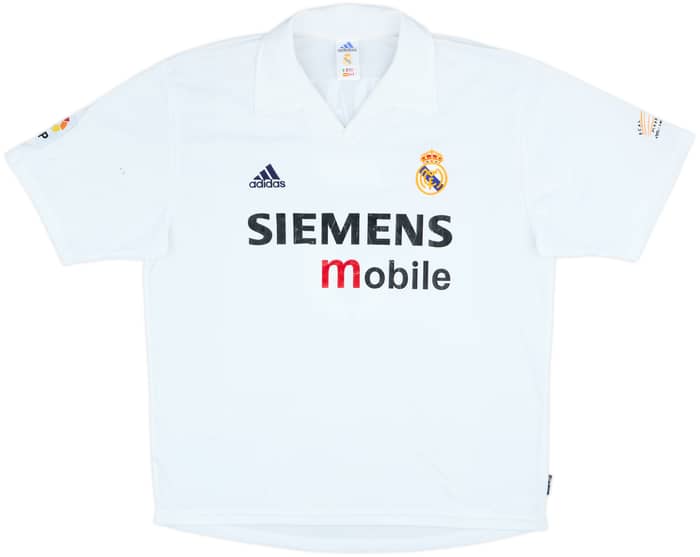 2002-03 Real Madrid Centenary Home Shirt Zidane #5 - 5/10 - (L)