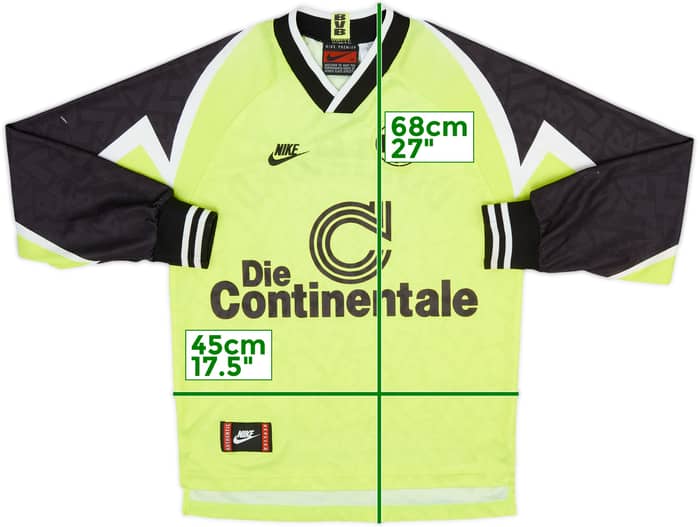 1995-96 Borussia Dortmund Home L/S Shirt - 5/10 - (XS)