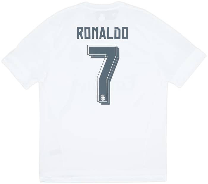 2015-16 Real Madrid Authentic Home Shirt Ronaldo #7 (XL)