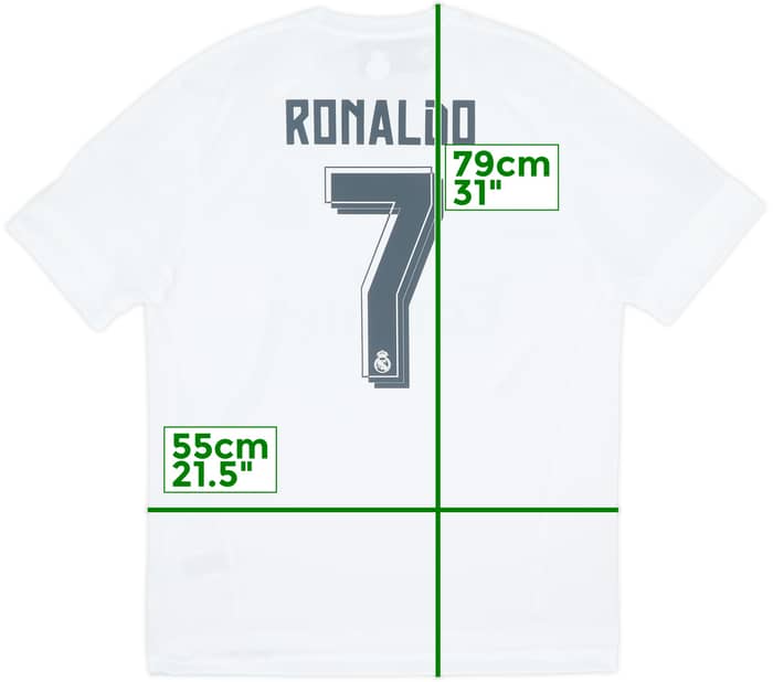 2015-16 Real Madrid Authentic Home Shirt Ronaldo #7 (XL)