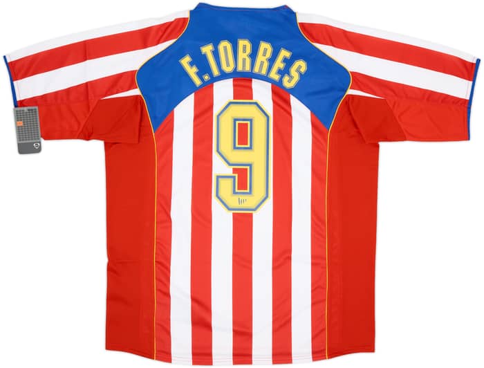 2004-05 Atletico Madrid Player Issue Home Shirt Torres #9 (XL)