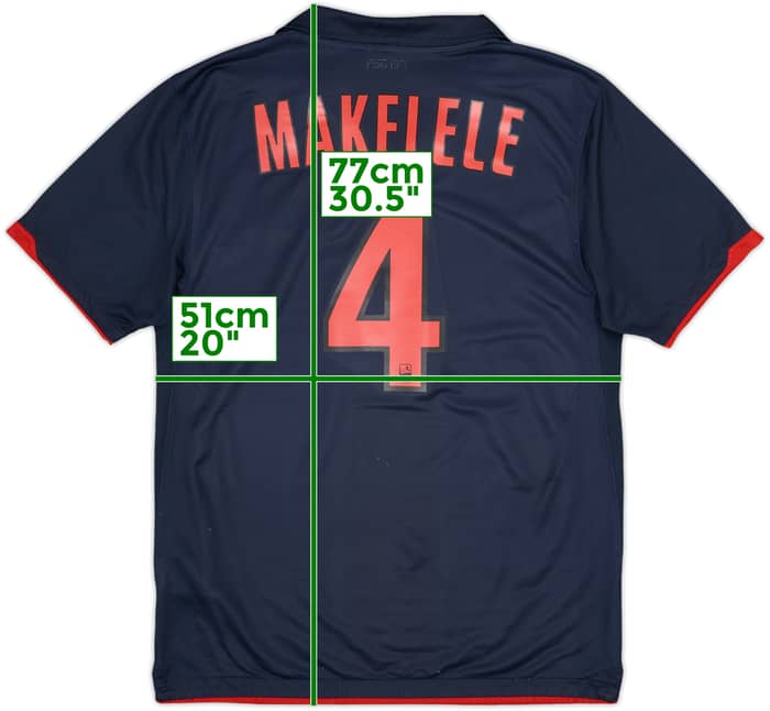 2010-11 Paris Saint-Germain Away Shirt Makelele #4 - 6/10 - (M)