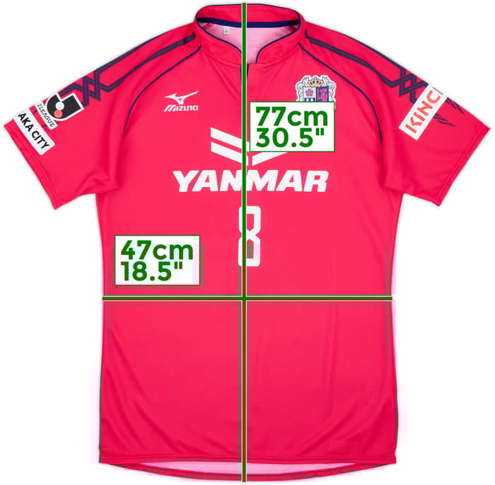 2014-15 Cerezo Osaka Home Shirt Kakitani #8 - 4/10 - (M/L)