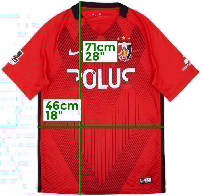 2014 Urawa Red Diamonds Home Shirt - 4/10 - (S)