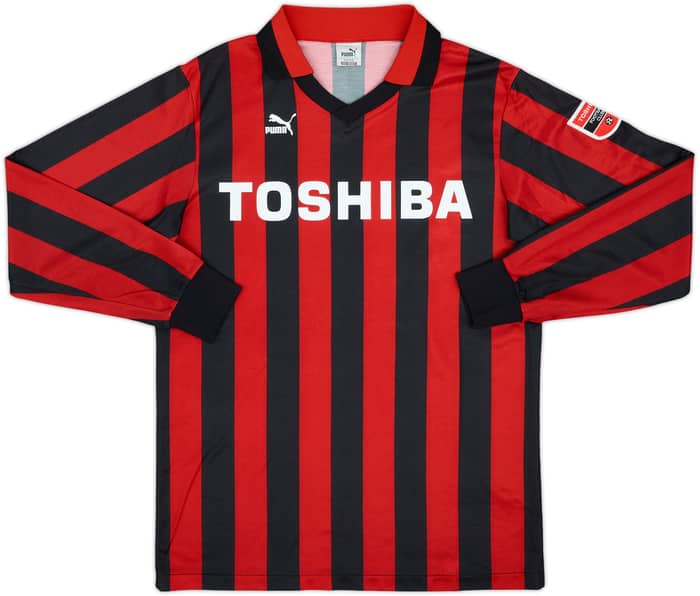 1991-92 Toshiba FC Home L/S Shirt - 9/10 - (L)