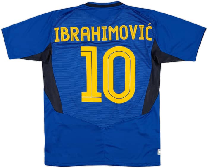 2004-06 Sweden Away Shirt Ibrahimovic #10 - 10/10 - (S)
