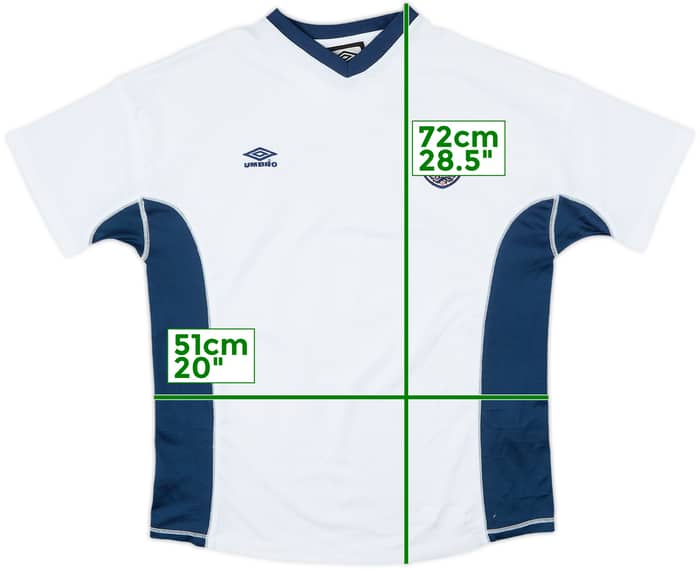 2000-02 England Umbro Training Shirt - 7/10 - (M)