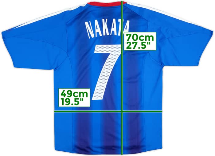 2004-06 Japan Home Shirt Nakata #7 - 5/10 - (S)