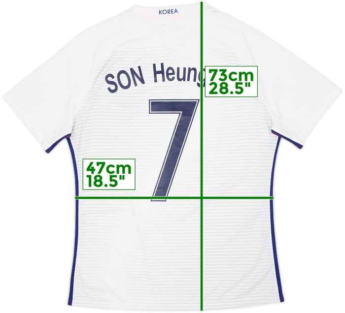 2016-17 South Korea Player Issue Away Shirt Son Heungmin #7 - 9/10 - (XXL)