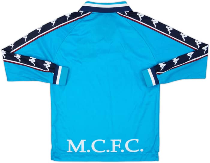 1997-99 Manchester City Home L/S Shirt - 7/10 - (L.Boys)