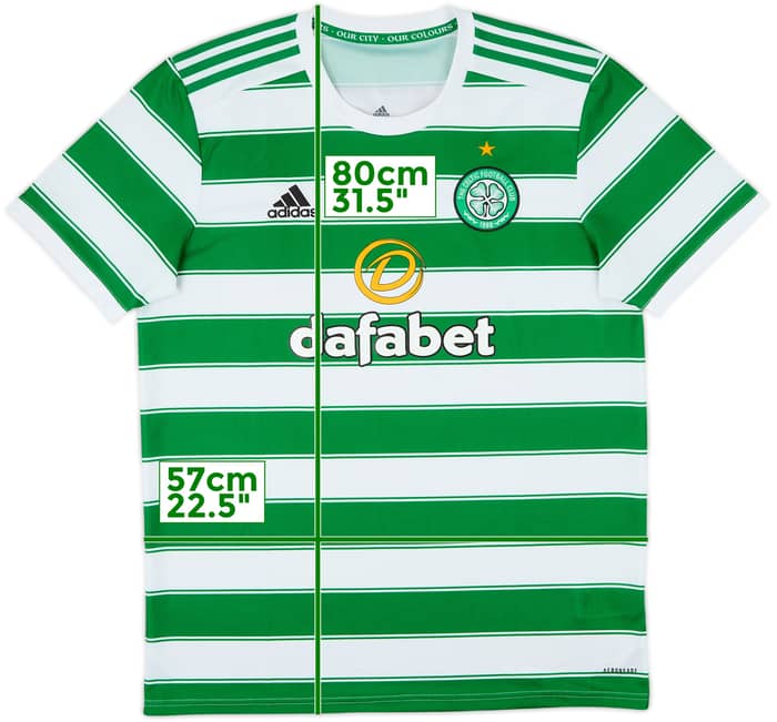 2021-22 Celtic Home Shirt - 8/10 - (L)