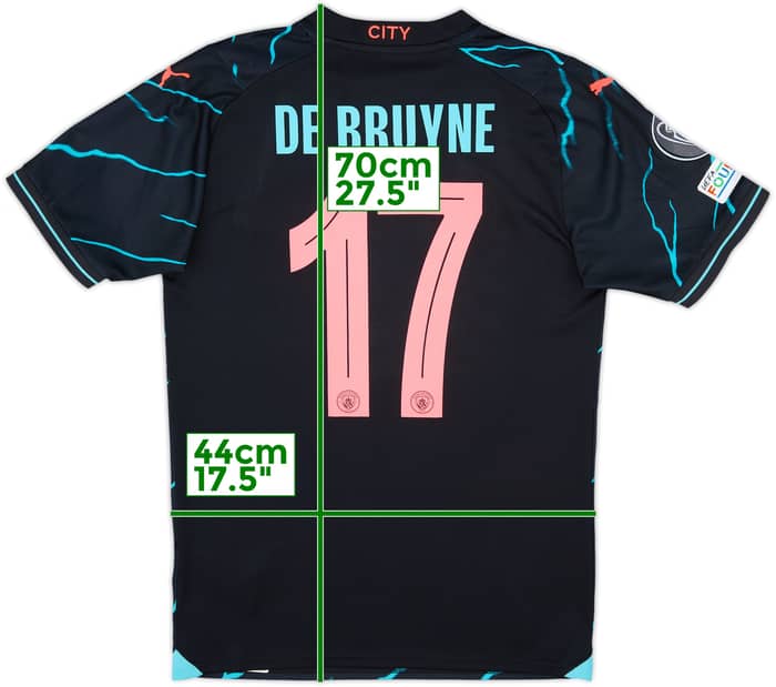 2023-24 Manchester City Third Shirt De Bruyne #17 - 8/10 - (S)