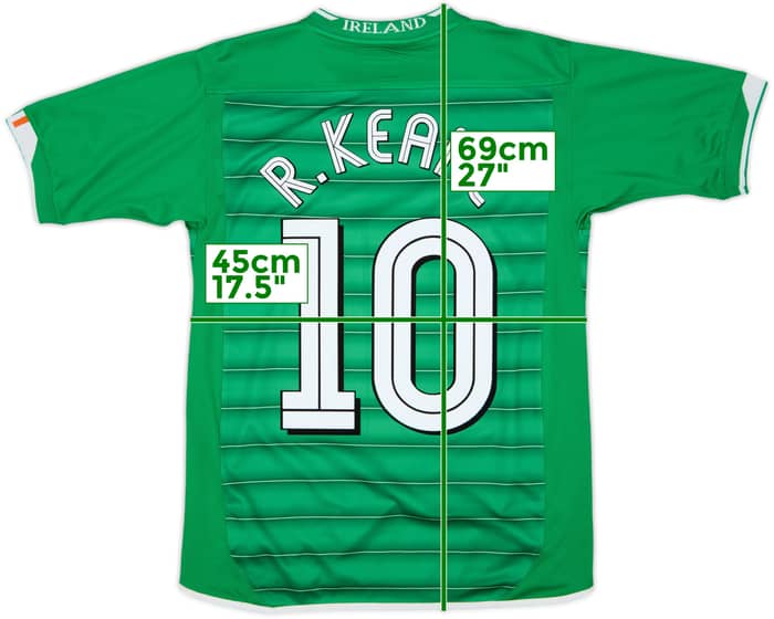 2003-04 Ireland Home Shirt R.Keane #10 - 6/10 - (XL.Boys)