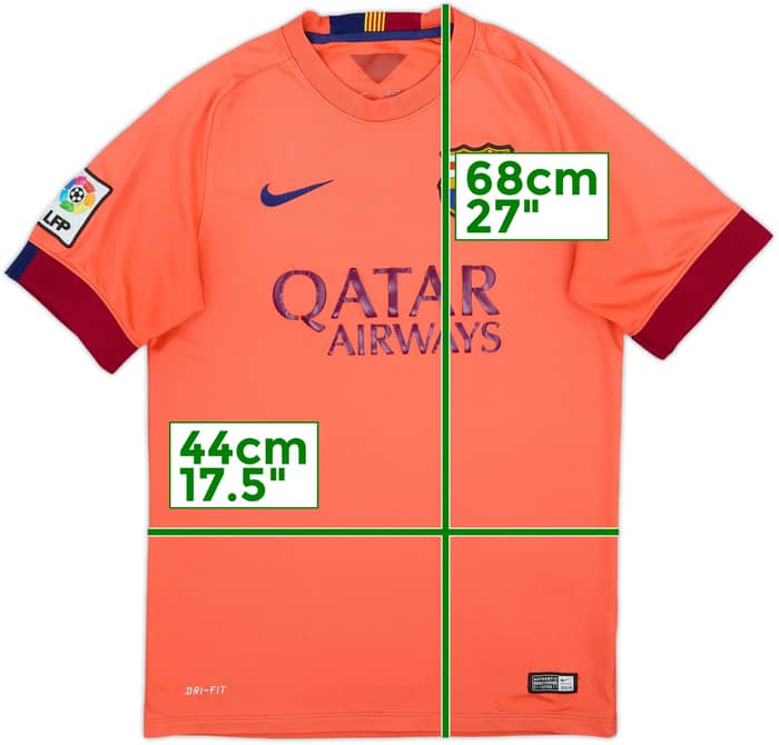 2014-15 Barcelona Away Shirt - 5/10 - (S)