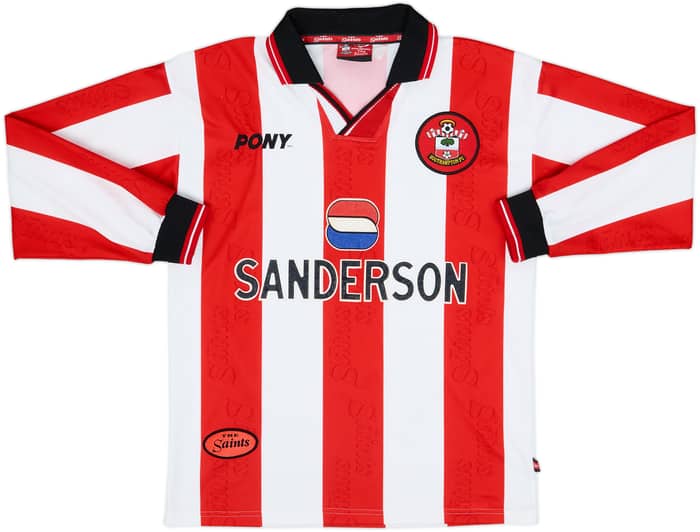 1997-99 Southampton Home L/S Shirt Le Tissier #7 - 8/10 - (S)