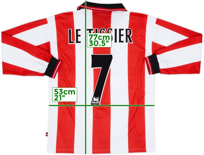 1997-99 Southampton Home L/S Shirt Le Tissier #7 - 8/10 - (S)
