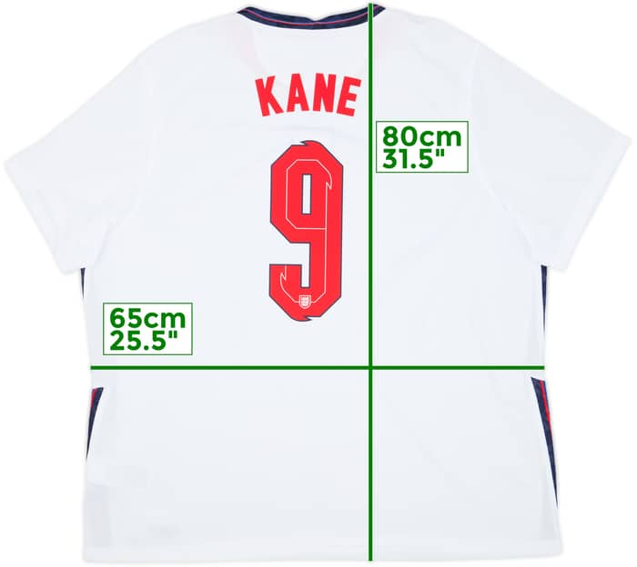 2020-22 England Home Shirt Kane #9 - 9/10 - (3XL)