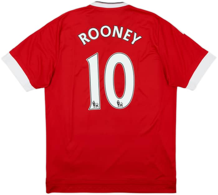 2015-16 Manchester United Home Shirt Rooney #10 - 7/10 - (L)