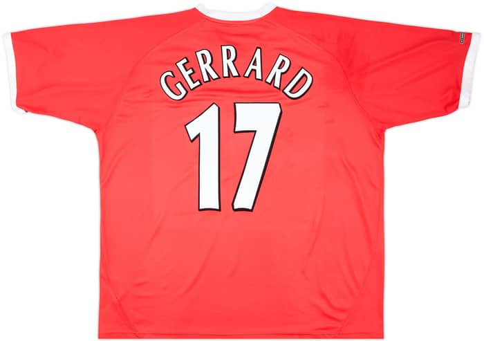 2001-03 Liverpool CL Shirt Gerrard #17 - 6/10 - (XXL)