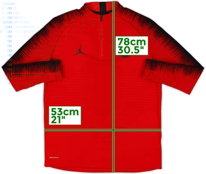 2018-19 Paris Saint-Germain Nike Vaporknit 1/4 Zip Drill Top - 10/10 - (L)