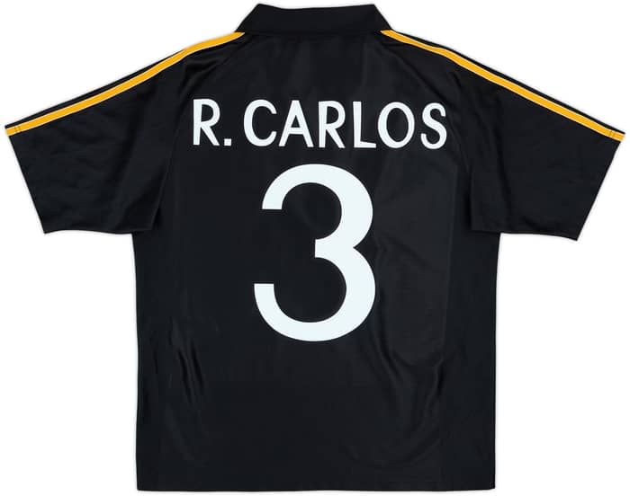 1999-01 Real Madrid Away Shirt R.Carlos #3 - 9/10 - (Y)