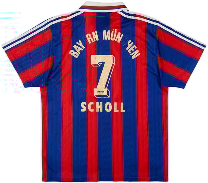1995-97 Bayern Munich Home Shirt Scholl #7 - 4/10 - (L)