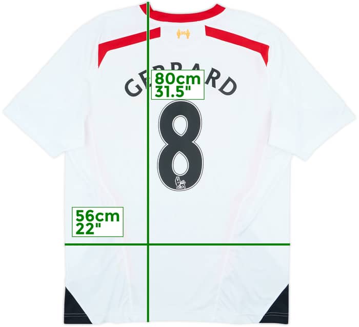 2013-14 Liverpool Away Shirt Gerrard #8 - 6/10 - (XL)