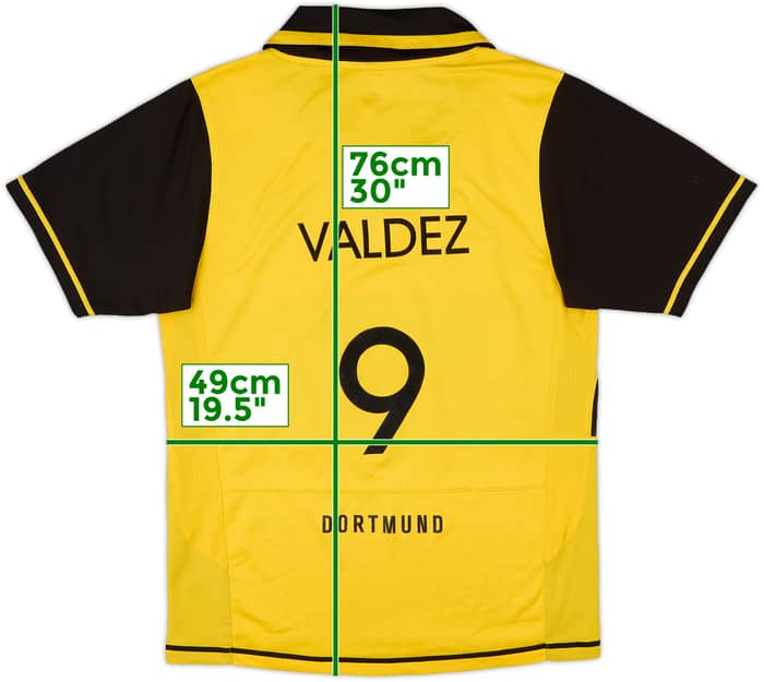 2007-08 Borussia Dortmund Home Shirt Valdez #9 - 6/10 - (L)