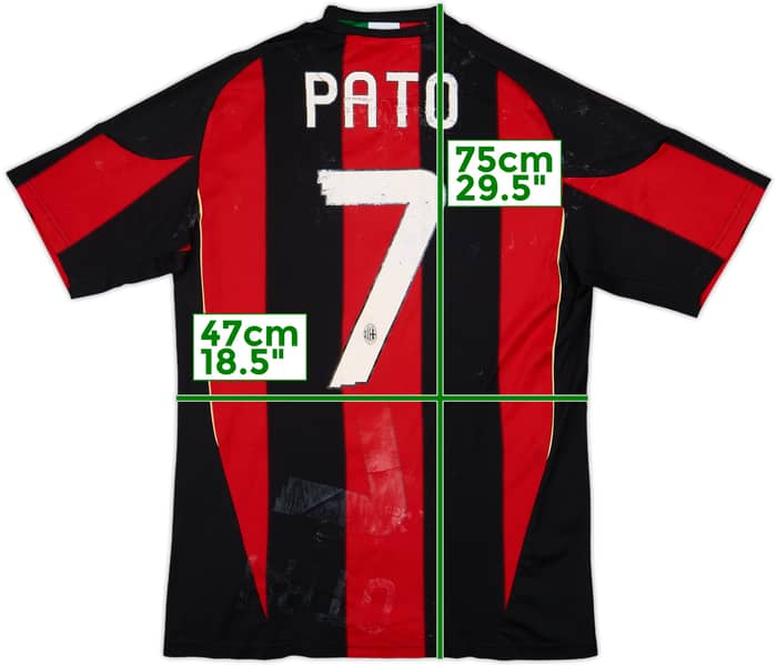 2010-11 AC Milan Home Shirt Pato #7 - 4/10 - (S)