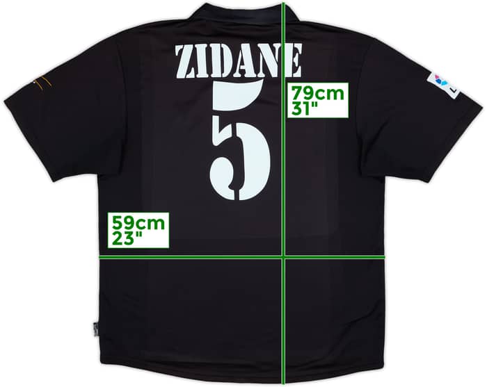 2001 Real Madrid Away Shirt Zidane #5 - 8/10 - (L)