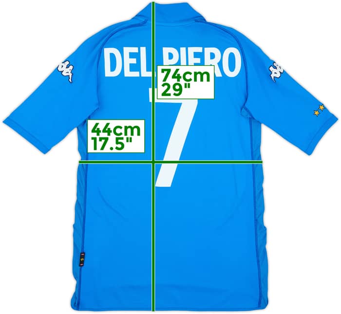 2002 Italy Home Shirt Del Piero #7 - 6/10 - (S)