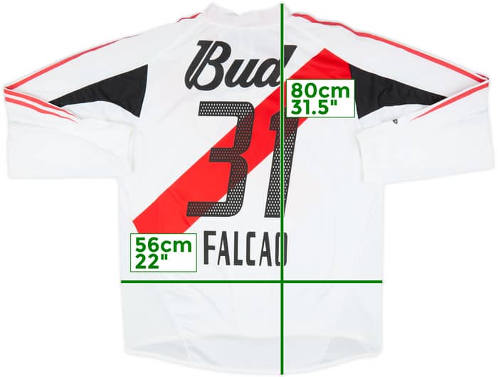 2004-05 River Plate Home L/S Shirt Falcao #31 - 10/10 - (M/L)