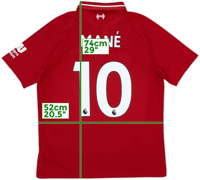 2018-19 Liverpool Home Shirt Mane #10 - 6/10 - (M)