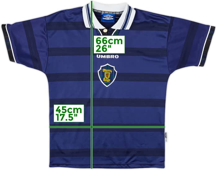 1998-00 Scotland Home Shirt - 8/10 - (Y)