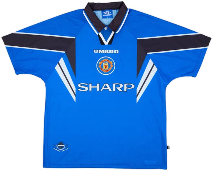 1996-98 Manchester United Third Shirt Cantona #7 - 8/10 - (XL)