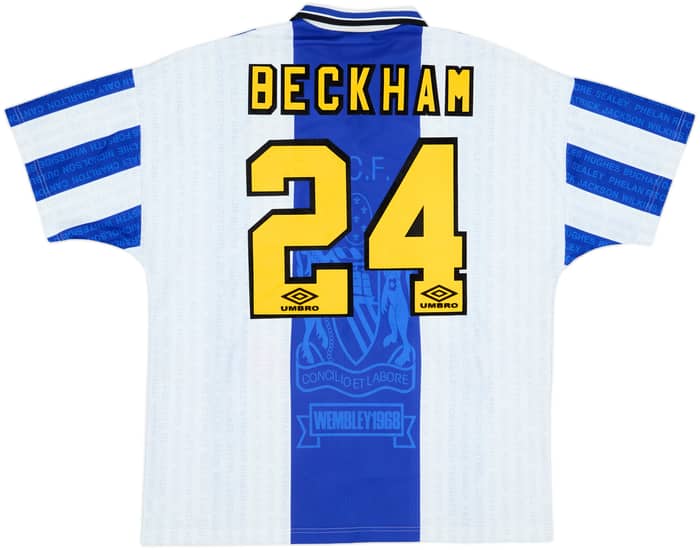 1994-96 Manchester United Third Shirt Beckham #24 - 8/10 - (XL)
