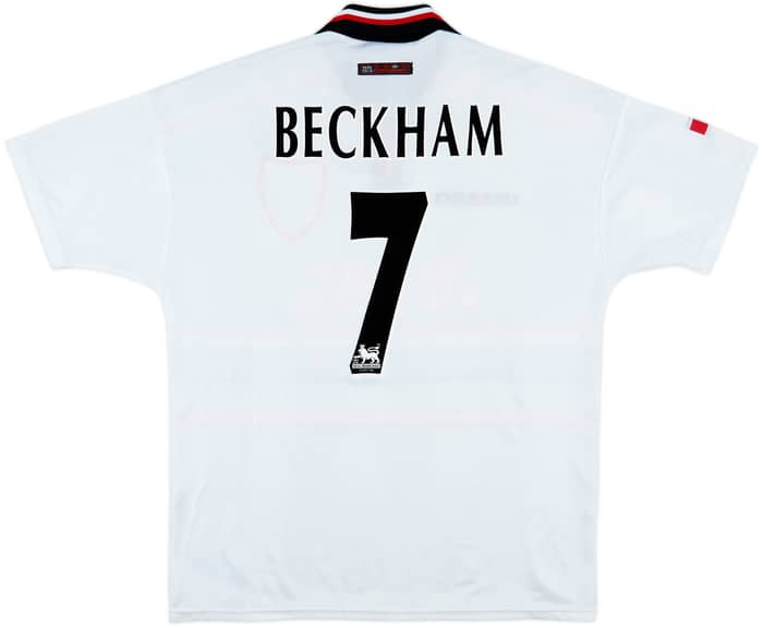 1997-99 Manchester United Away Shirt Beckham #7 - 8/10 - (XL)