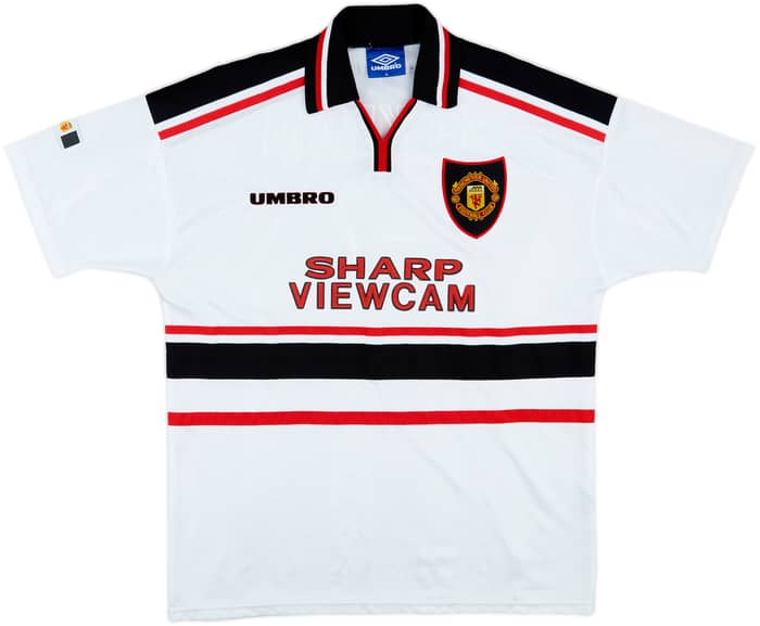 1997-99 Manchester United Away Shirt Beckham #7 - 8/10 - (XL)