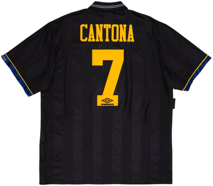 1993-95 Manchester United Away Shirt Cantona #7 - 9/10 - (XL)