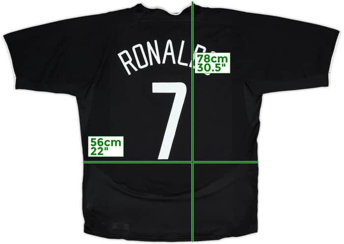 2003-05 Manchester United Away Shirt Ronaldo #7 - 8/10 - (L)