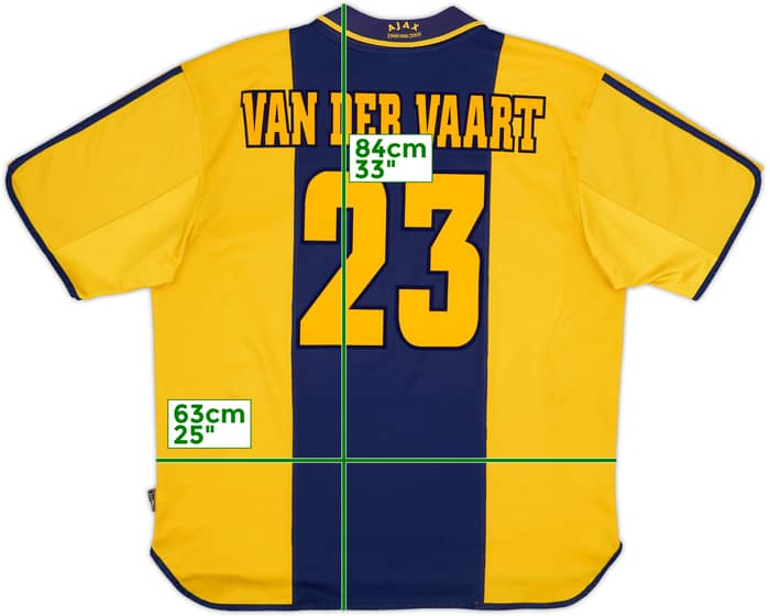 2000-01 Ajax Centenary Away Shirt Van Der Vaart #23 - 7/10 - (XXL)